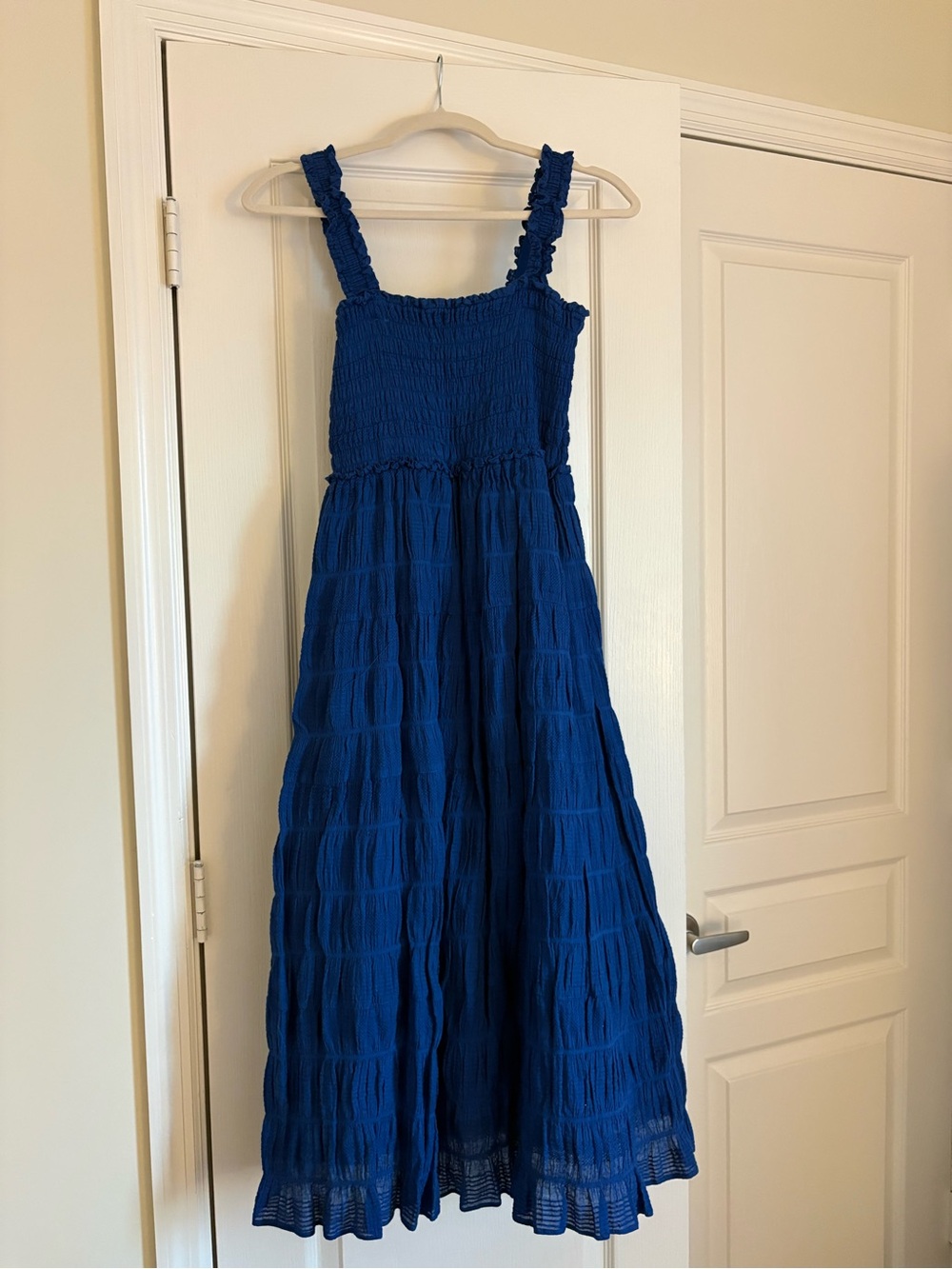Blue Women’s Smocked Maxi Dress